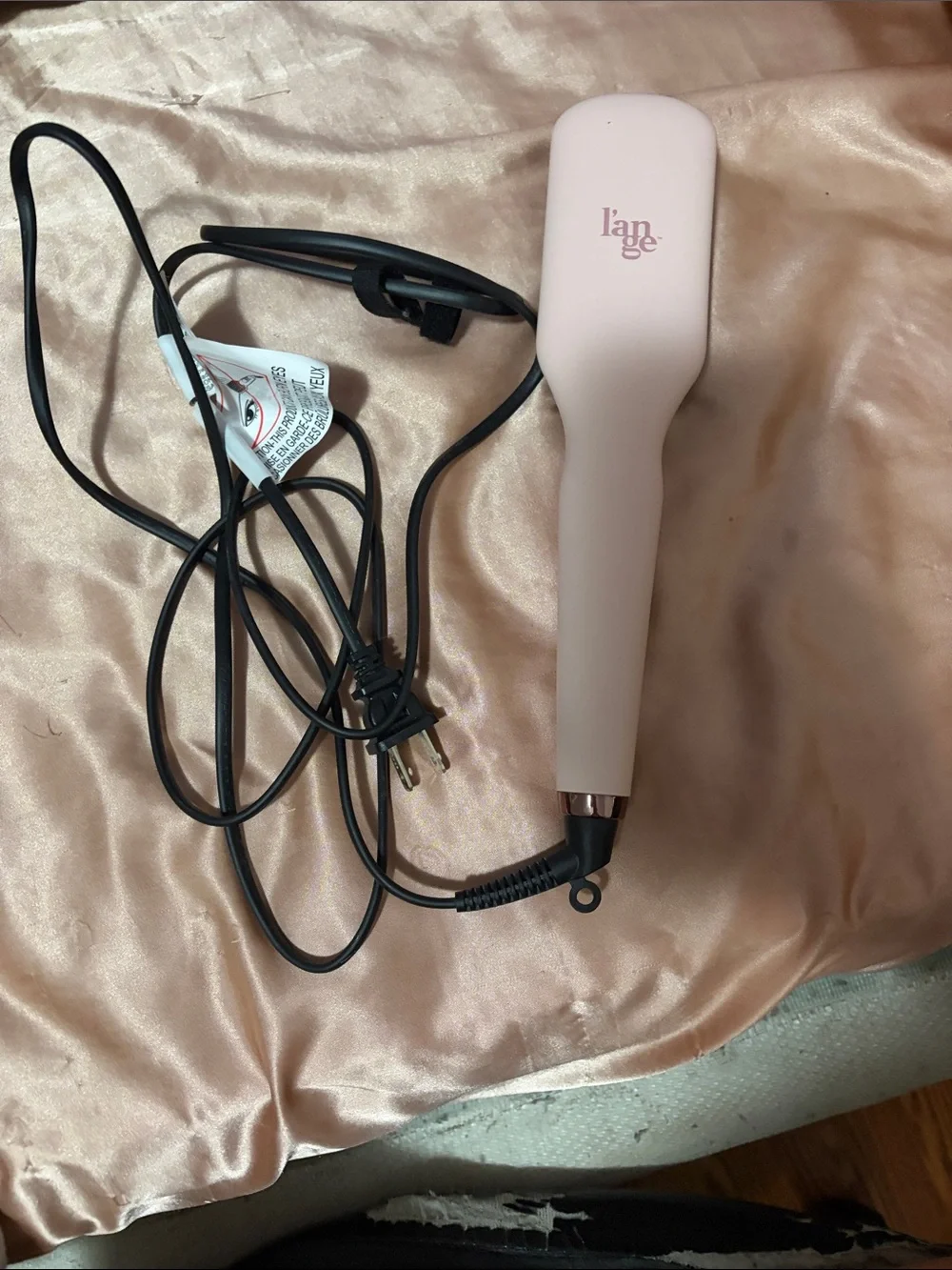 Lange Pink Ceramic Hair Straightening Brush